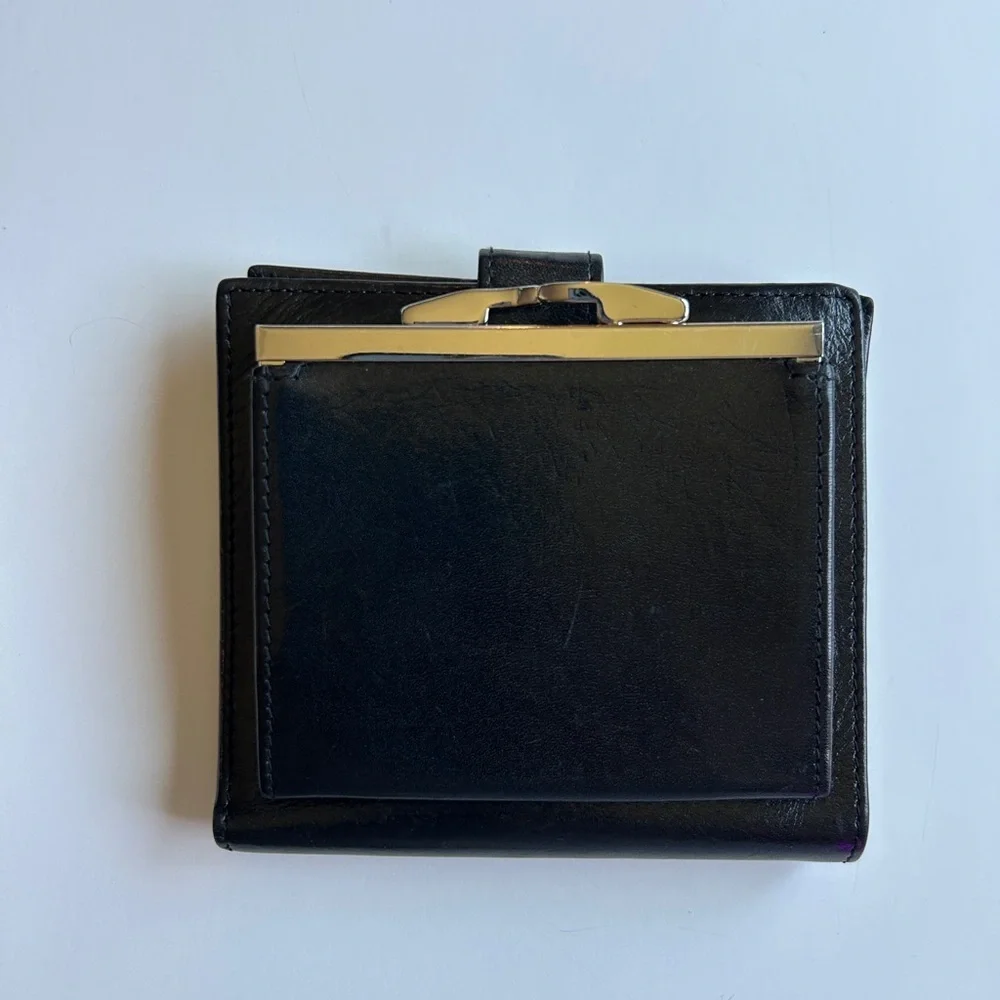 Bosca Black Leather Key‎ Card Holder Accessory